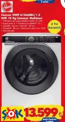 HOOVER HWP 610AMBC/1-S WİFİ 10 KG ÇAMAŞIR MAKİNESİ